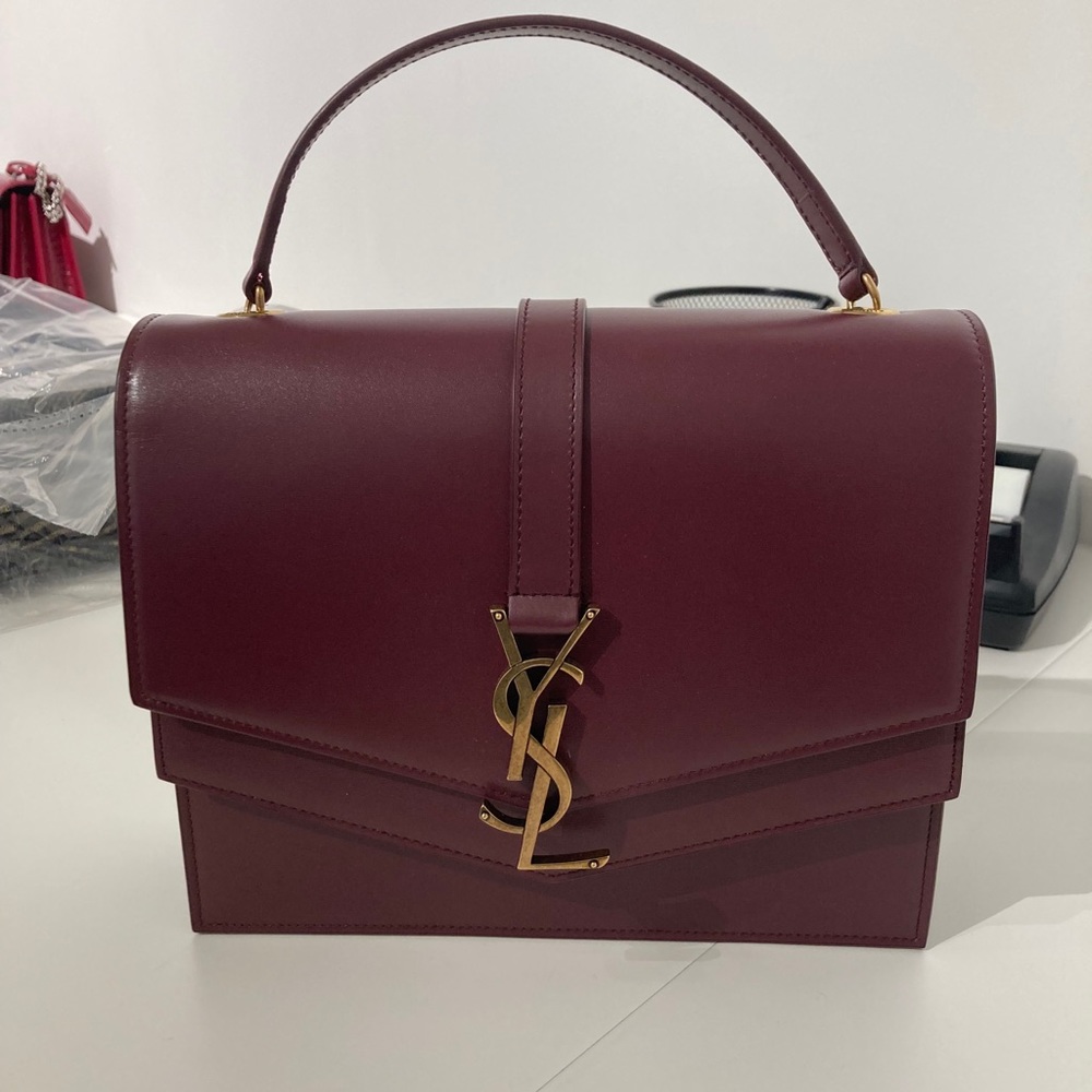 Yves Saint Laurent Deep Red Shoulder Bag